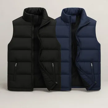 Casual Sleeveless Zipper Vest 1