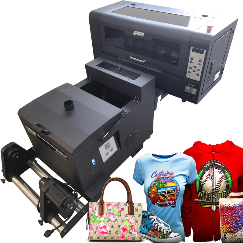 

Factory Wholesale Dtf Printer 30Cm Heat Transfer Pet Film Printing Machine A3 Dtf Printer Xp600 For Hoodie Pants Tshirt Printing