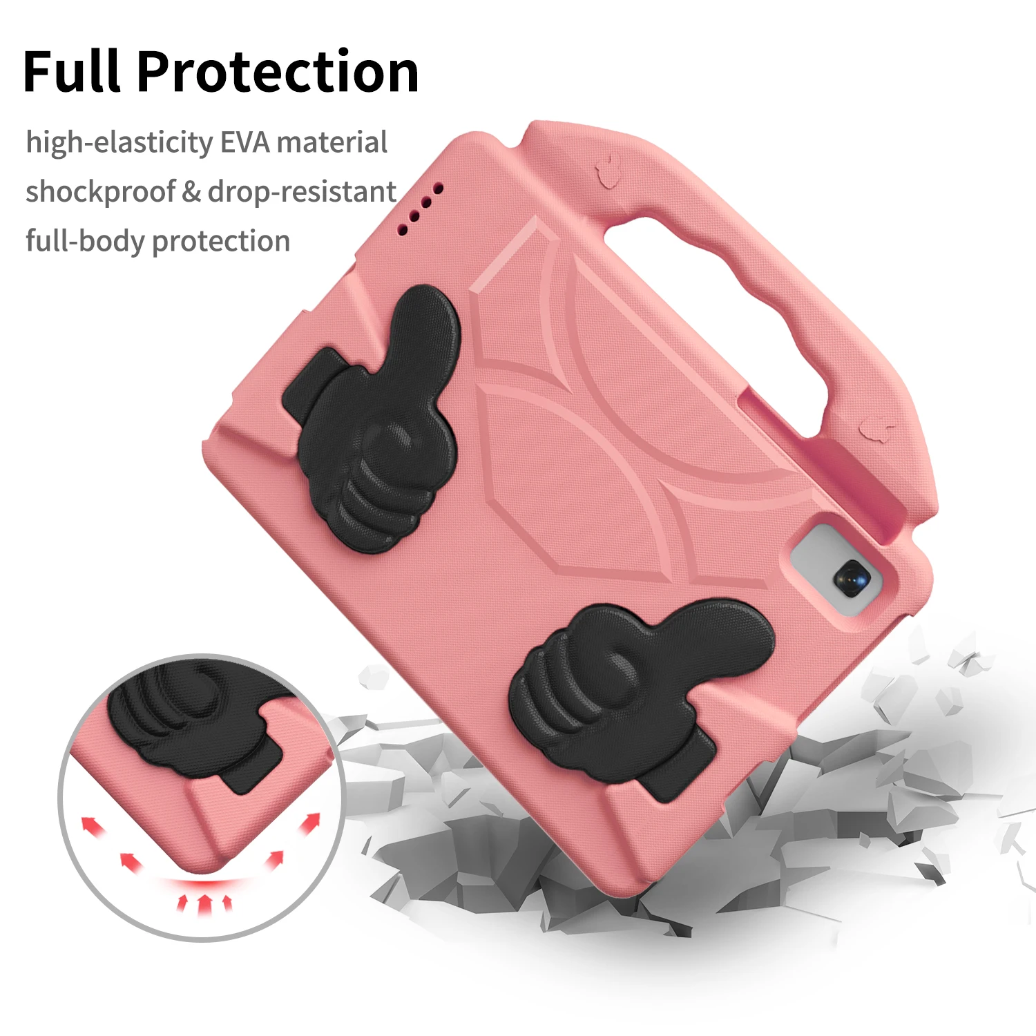 Shockproof Lightweight Tablet Case with Handle Stand, 10.4-inch