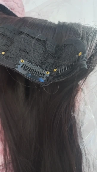 Lisix Synthetic Clip In Hair Extensions (5 Clips) photo review