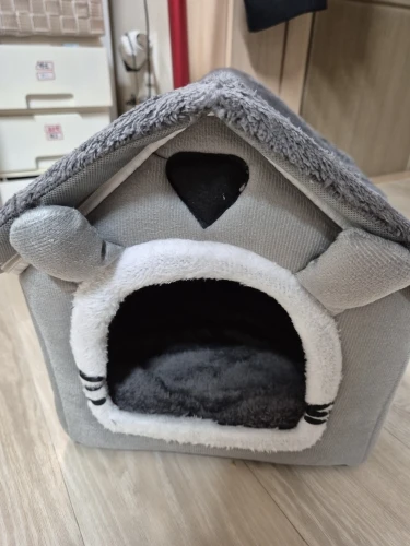 Maison chaude pour chien et chat – Lavable, coussin amovible, toutes saisons – Chenil intérieur pour animaux de petite et moyenne taille photo review