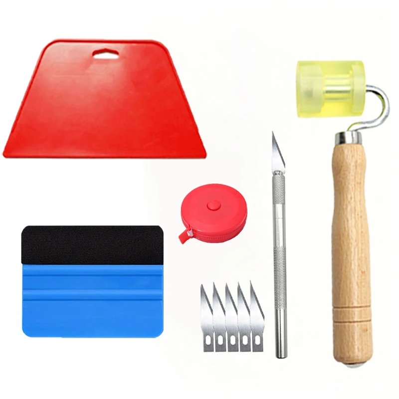 مجموعة أدوات متعددة الوظائف لورق الحائط لمجموعة أدوات ناعمة لتقشير الورق ولصق أداة ورق الحائط المريحة