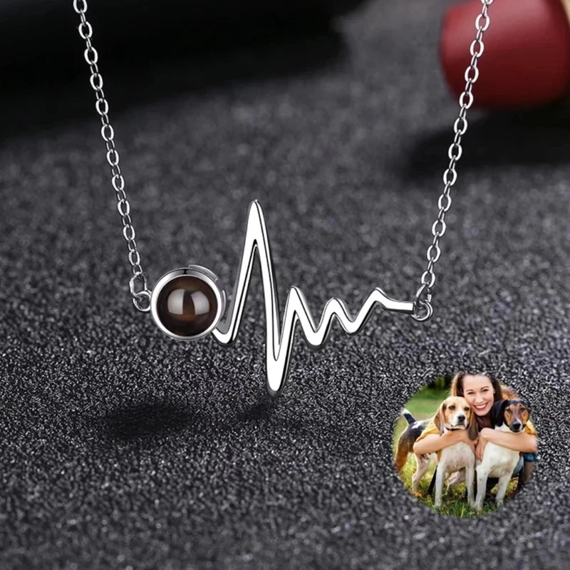 Dascusto NEW 925 Sterling Silver Necklace Projection Custom Photo Pet  Necklace Personality Family Anniversary Gift For Holidays the godfather family album by steve schapiro 40th anniversary edition