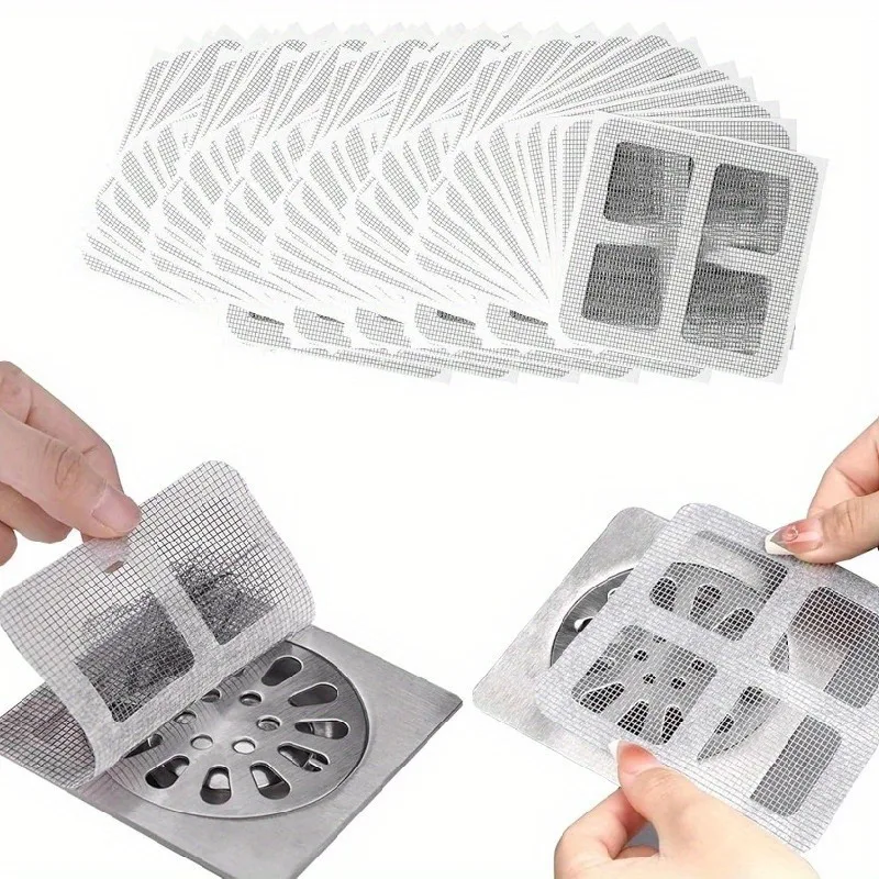 Disposable Hair Stoppers & Catchers 10pcs for Bathroom Kitchen