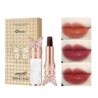 Ocheal Satin-Like Color-Holding Tri-Color Lipstick  Waterproof Long Lasting Liquid Lipstick Tint Moisturizing Tear Off Lip Stain