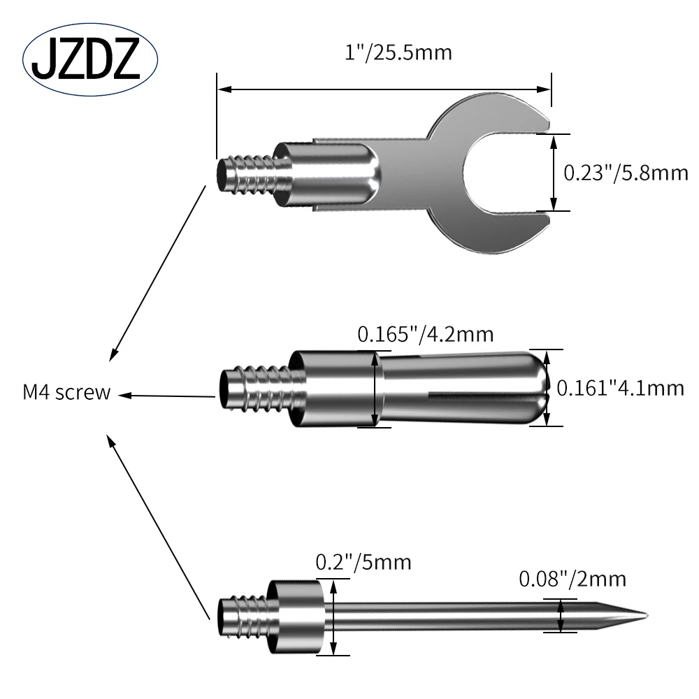 JZDZ 16 인 1 멀티미터 테스트 리드 키트, 교체 가능한 실리콘 점퍼 와이어, 악어 클립, 프로브, 바나나 플러그, 테스트 바늘