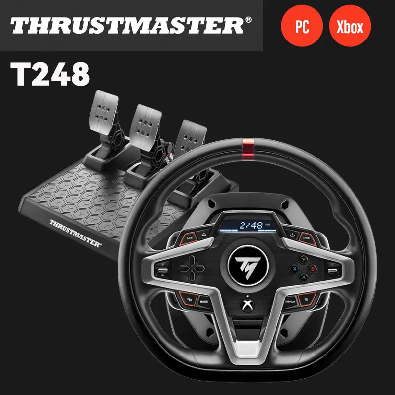 Thrustmaster T248 Corrida Roda Para Ps5 Ps4 Jogo Console Novo Sistema  Híbrido 25 Botões De Ação Para Playstation 5 Playstation 4 Pc - Rodas -  AliExpress