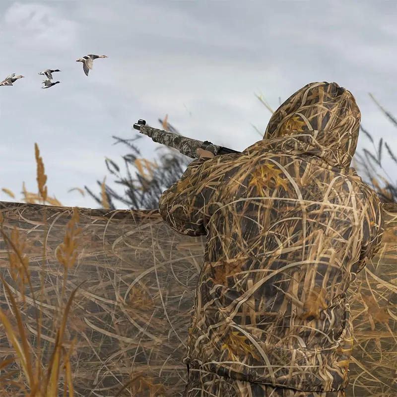 Reed Tactics Camouflage Anti-mosquito Beekeeping Suit Hunting Ghillie Suits Fishing Clothes Camping Disguise Beekeeper Mesh Hood