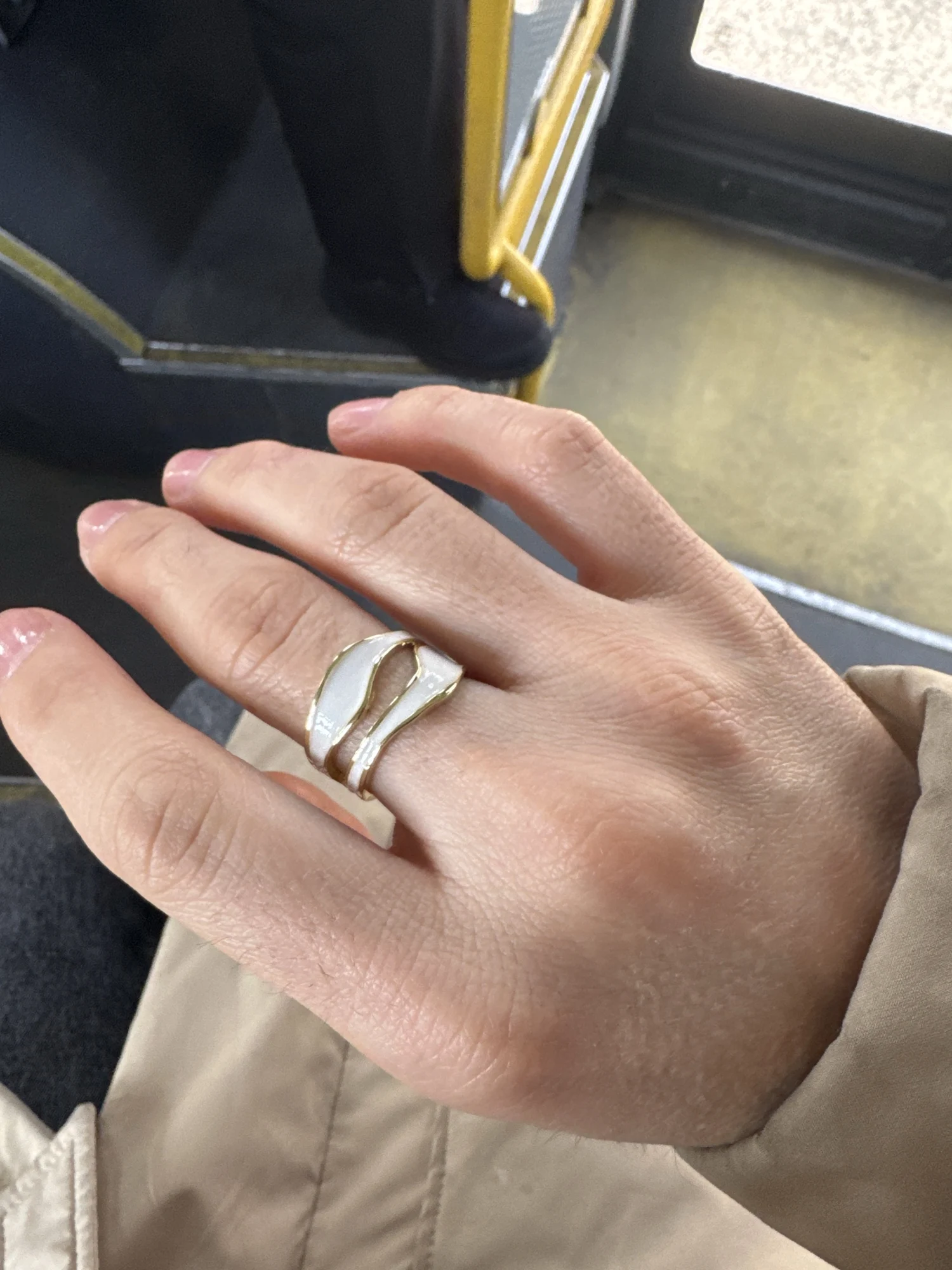 Adjustable Colorful Drip Glaze Ring photo review