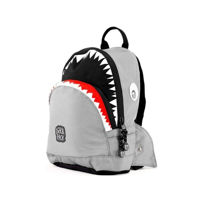 Shark Shape Backpack S Grey