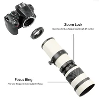 Lightdow Super Telephoto Manual Zoom Lens 420-800mm F8.3-16 With T2 Ring Adapter for Sony Canon Nikon Pentax Olympus Cameras - Image 2