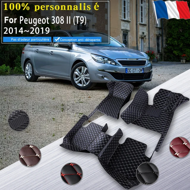 Tapis de sol en cuir PU pour Peugeot 2008, accessoire d'intérieur,  couverture de protection pour les pieds de voiture, modèle 2020, LHD -  AliExpress