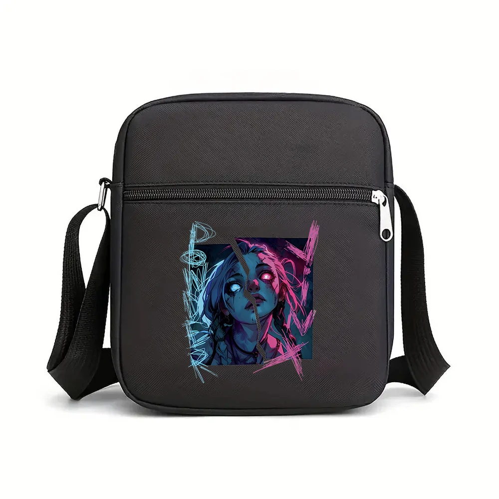 Arcane-Jinx Crossbody Bag Men Nylon Shoulder Bag For Men Oxford Messenger Side Sling Husband Chest