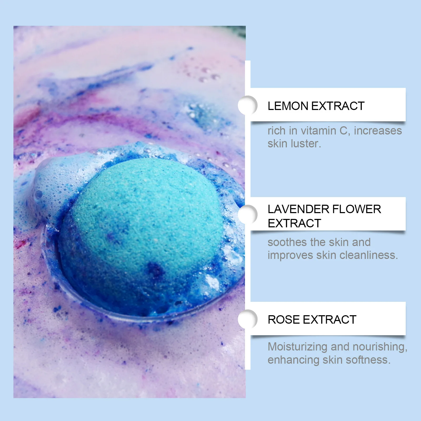 Soothing Bath Bombs Long Lasting Flower Fragrances Relaxing Exfoliating Ball Shower Moisturizing Stress Relief Salt Bubble Balls 3