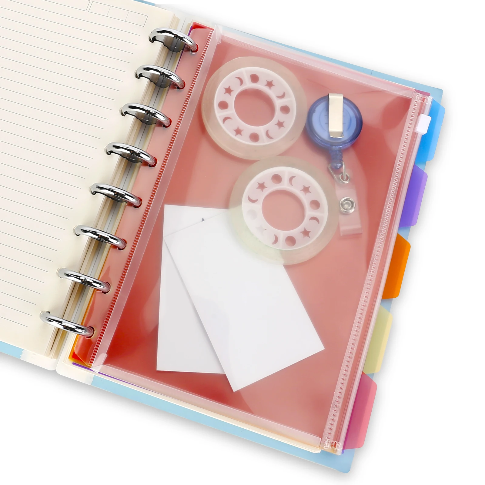 Eagle 5 Index Tags Separate Pages Multi-color binder index divider School Separator Folder Notebook Loose-leaf