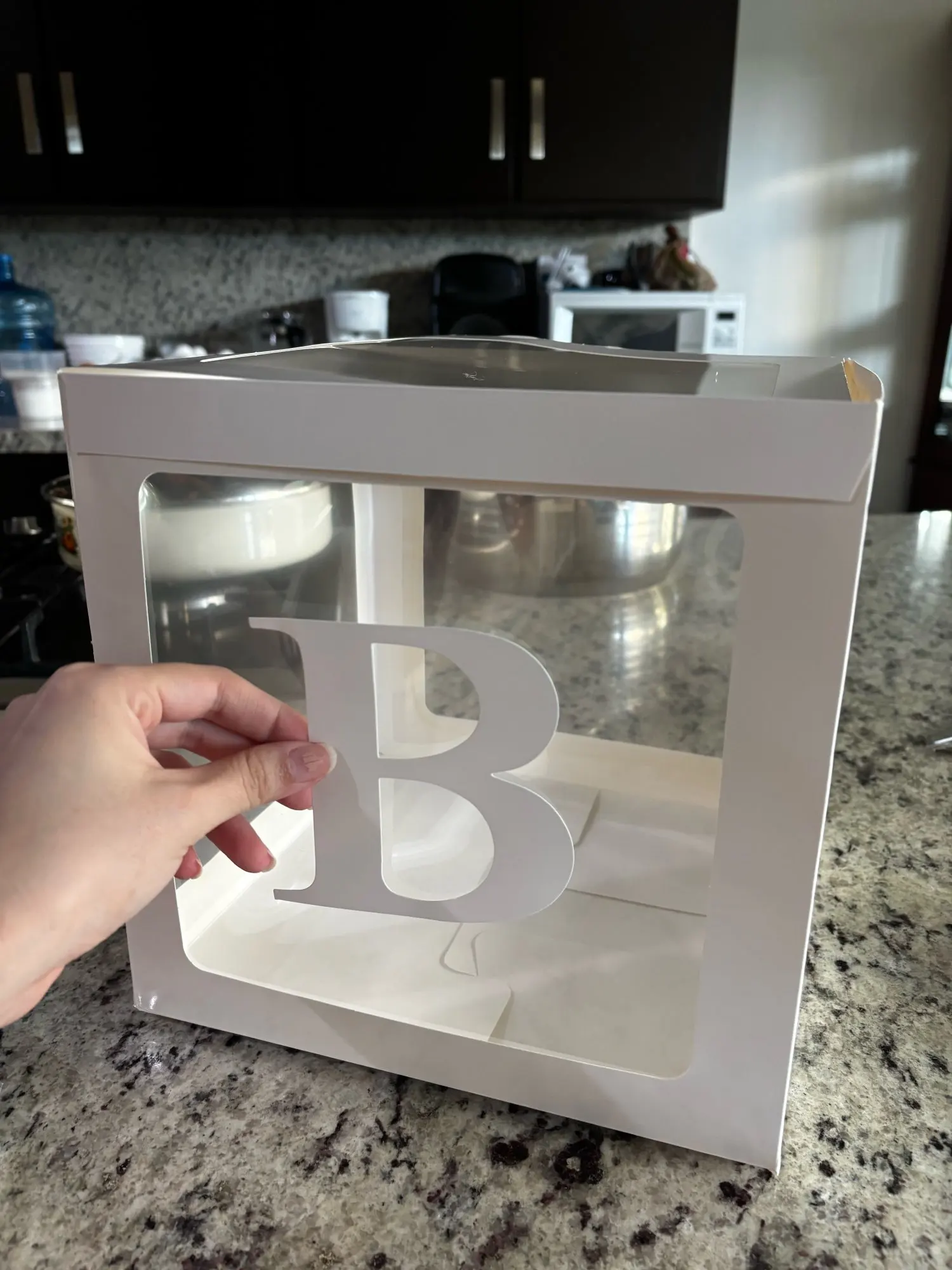 Baby Letter Boxes with Balloons - Party Decor for Birthdays and Showers photo review