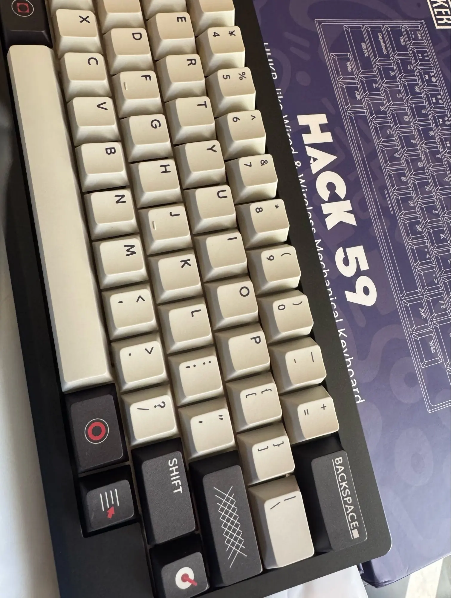 EPOMAKER Hack59 QMK/VIA HHKB-like Layout Gasket-mounted Hot-Swap