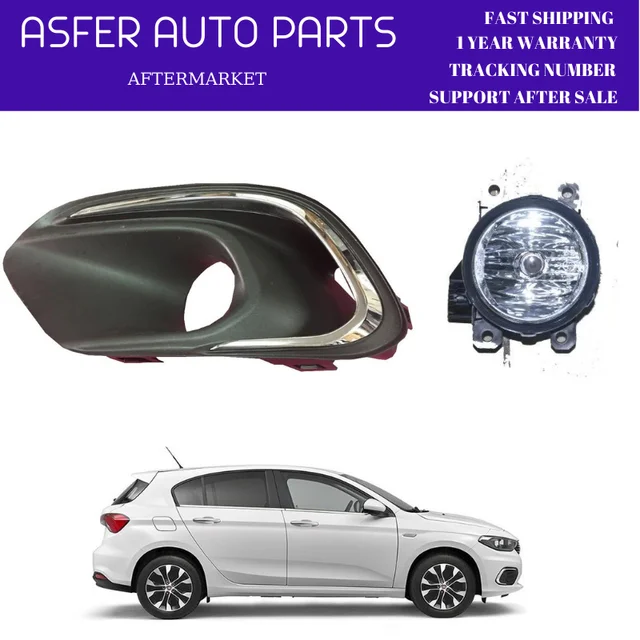 Fog Light And Frame For Fiat Egea (Tipo) HB SW 2015 After With Chrome Parts  Left Right Oem 735660958 735660959 59360661 - AliExpress