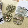 3-Tier Clear Stackable Earring Organizer - Jewelry Display Case with Lid for Rings/Necklaces (Green Compact Storage Box) 3