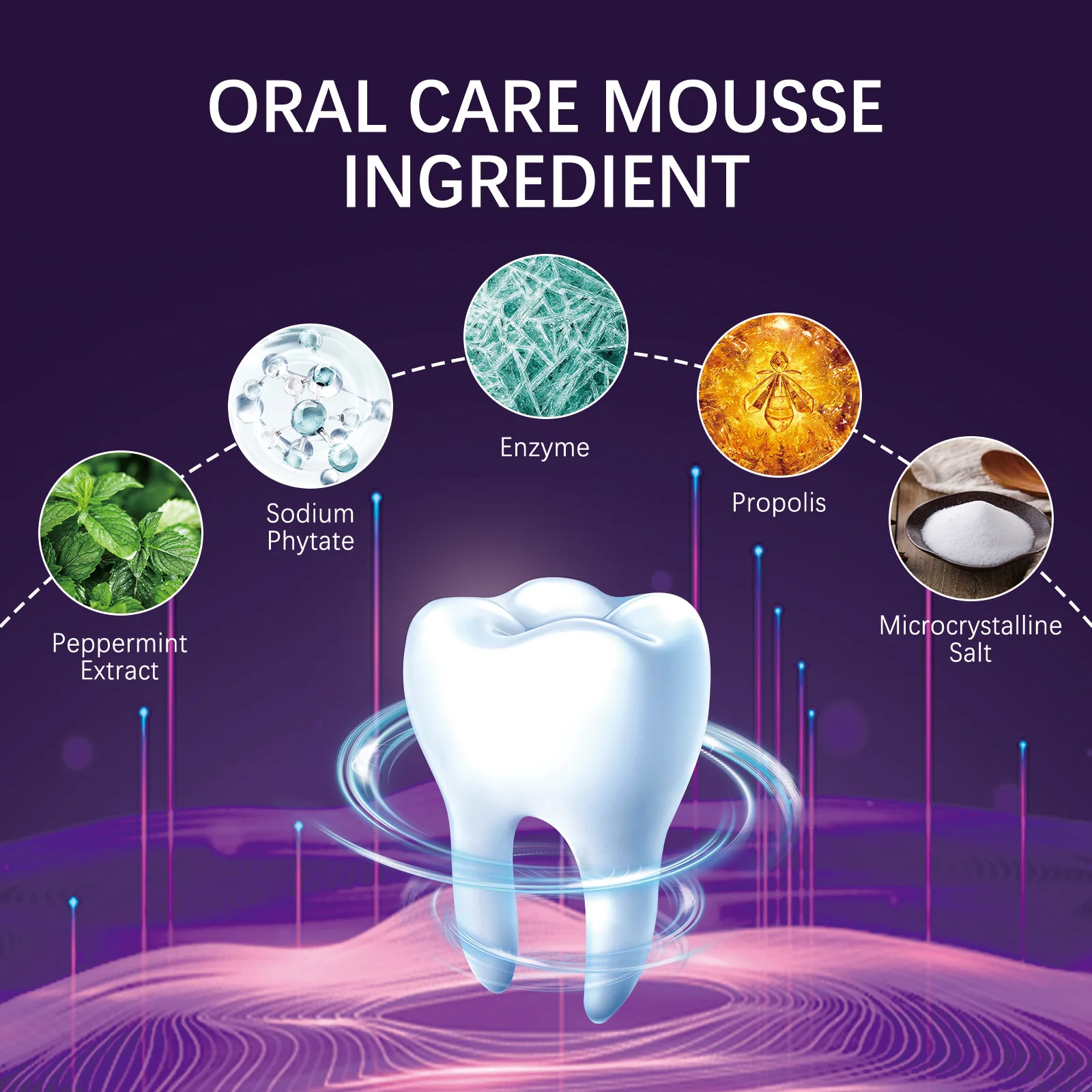 V34 Teeth Whitening Mousse Toothpaste Remove Plaque Stains Cleaning Oral Hygiene Bleaching Dental Tools Fresh Breath Tooth Care teeth whitening product teeth whitening essence teeth health product