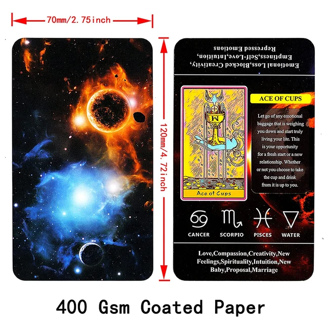 338g Dnd Tarot Big Size High Quality Mysterious Affirmation Cards Board Deck English Version