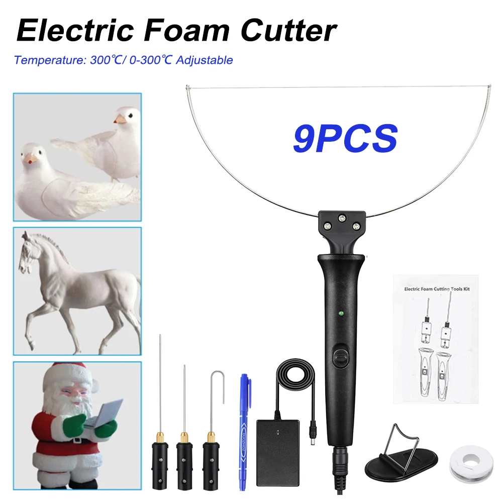 

9 In 1 Electric Foam Cutter Pen 100-240V /18W Styrofoam Cutter DIY Cutting Tools Polystyrene Cutting Machine
