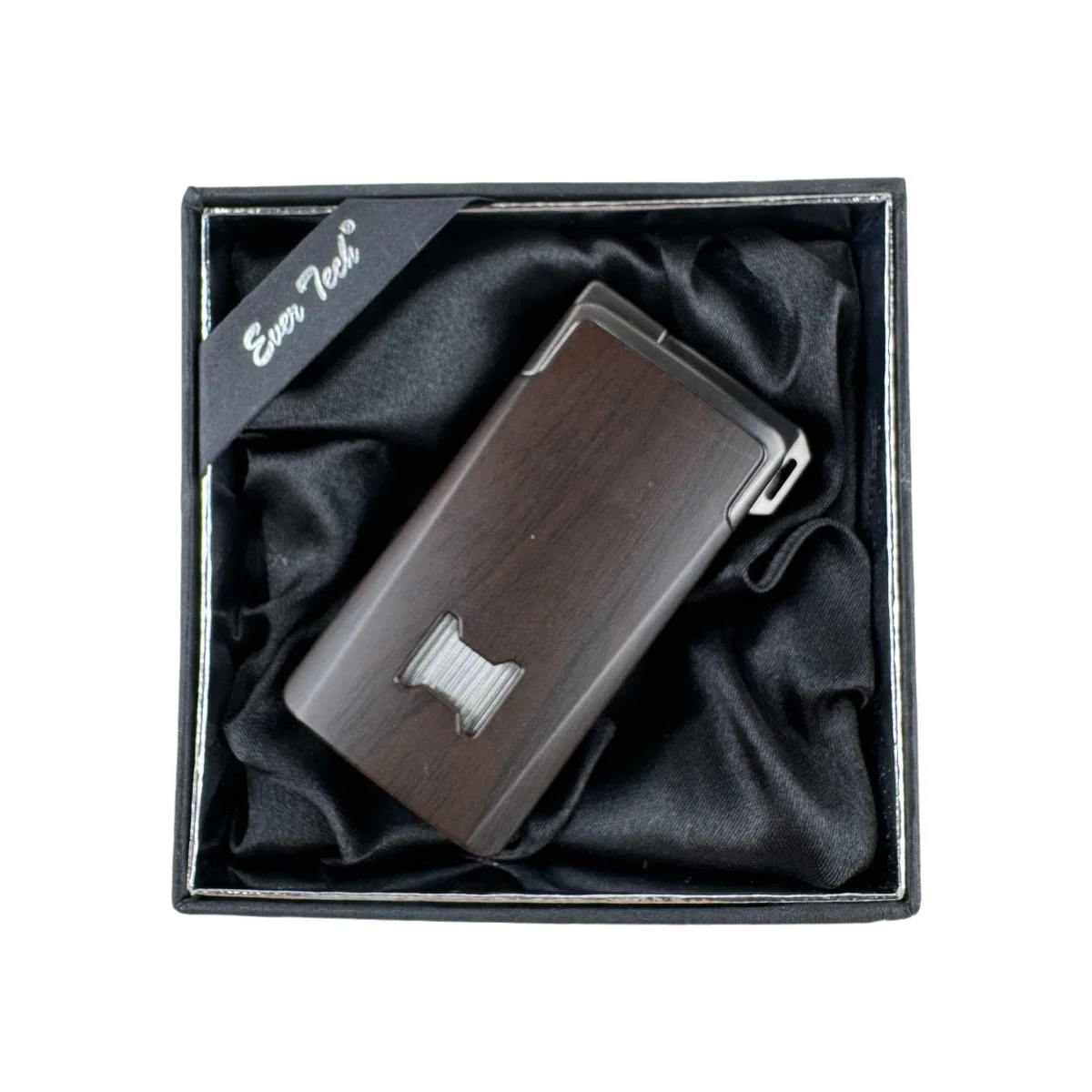 Windproof Dual-Flame Refillable Butane Torch Lighter Adjustable Jet Wood Grain Design Cigarette Accessory Man Dad gift