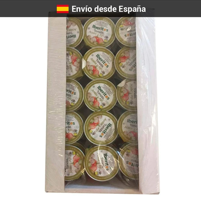 Iberitos 90 monodosis de tomate, ajo y aceite. 22 gr. Ideal para desayunos  y meriendas. Sin gluten. - AliExpress