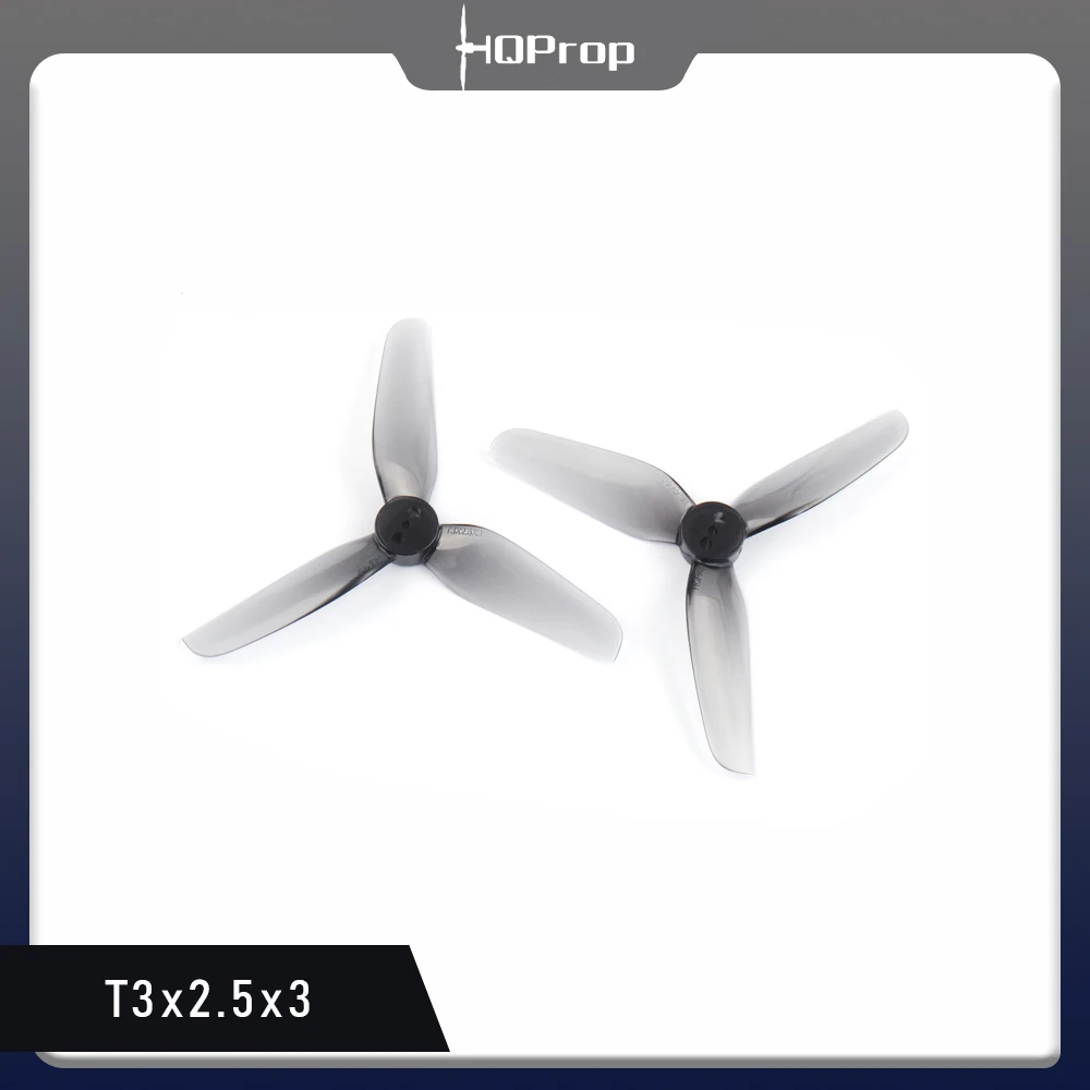 HQProp T3X2.5X3 3025 3-Blade Propeller for 3inch FPV Drone 2CW + 2CCW 4pcs/bag Freestyle Quadcopter