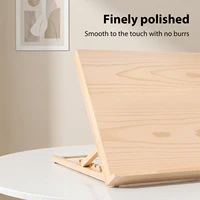 Adjustable Wooden Tabletop Easel 5 Angle Foldable Drawing Board Stand Portable Artist Painting Sketching Book Holder Reading Stand for Canvas Notebook Tablet 3