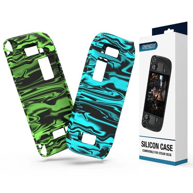 For Steam Deck Console Soft Silicone Camo Case Cover Full Protection Skin  Shell