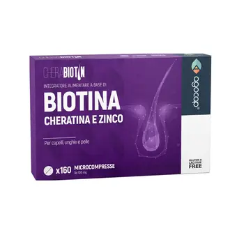 agocap - Integratore per capelli con Biotina, Cheratina e Zinco. 160 compresse che riducono la caduta dei capelli e migliorano la salute della cute. Cherabiotin 5 mesi di trattamento