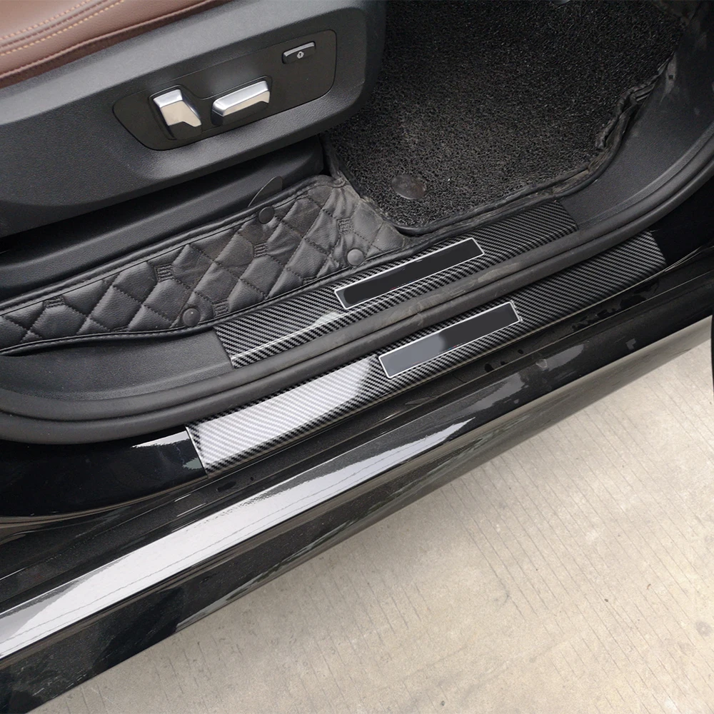 BMW X5 G05 F95 X5 M 20192025 2020 2021용 자동차 웰컴 페달 ABS 도어 실 스커프 스레시홀드 가드 플레이트 트림 스트립 액세서리