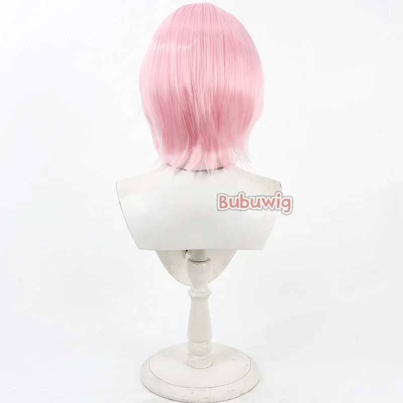 Bubuwig 합성 헤어 시트리 스마트 코스프레 가발 이 슬픈 영혼이 은퇴할 수 있게 해주세요 시트리 스마트 30cm 짧은 핑크색 가발 내열성