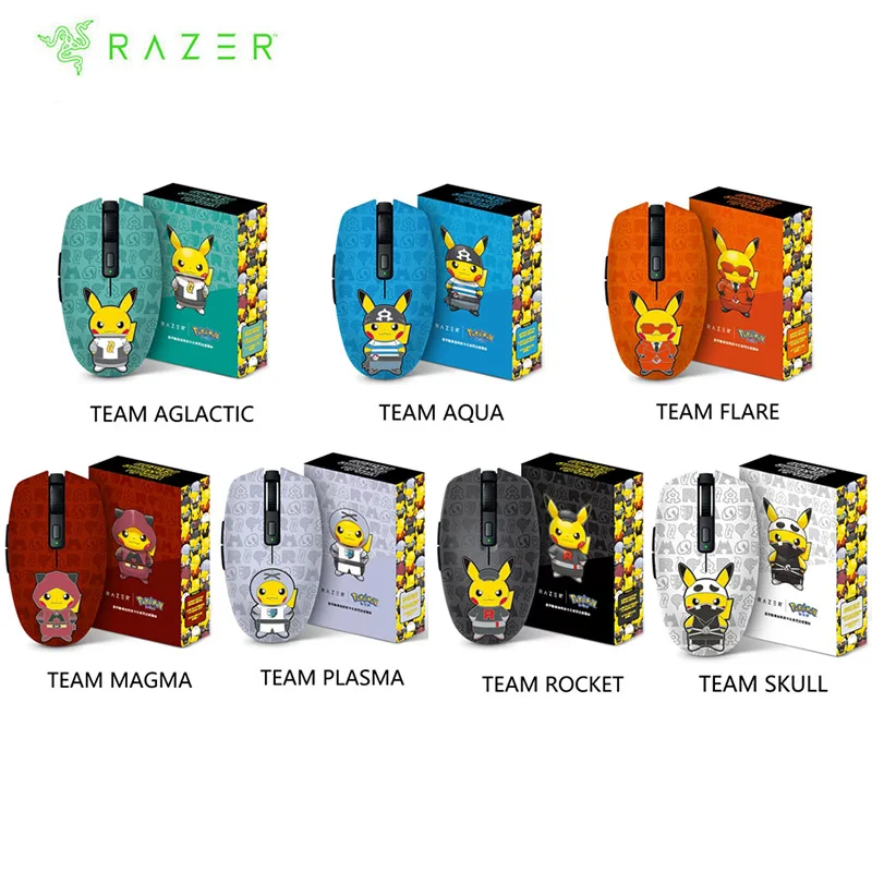 

Беспроводная игровая мышь Razer Pokemon Pikachu, два режима, до 950 часов работы от батареи