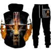 Cool Tiger 3D Animal Print Hoodie+Pants Suit Long Sleeve Pullover Men's Sportswear Tracksuit Couple Outfit Two Piece Jogging Set 6