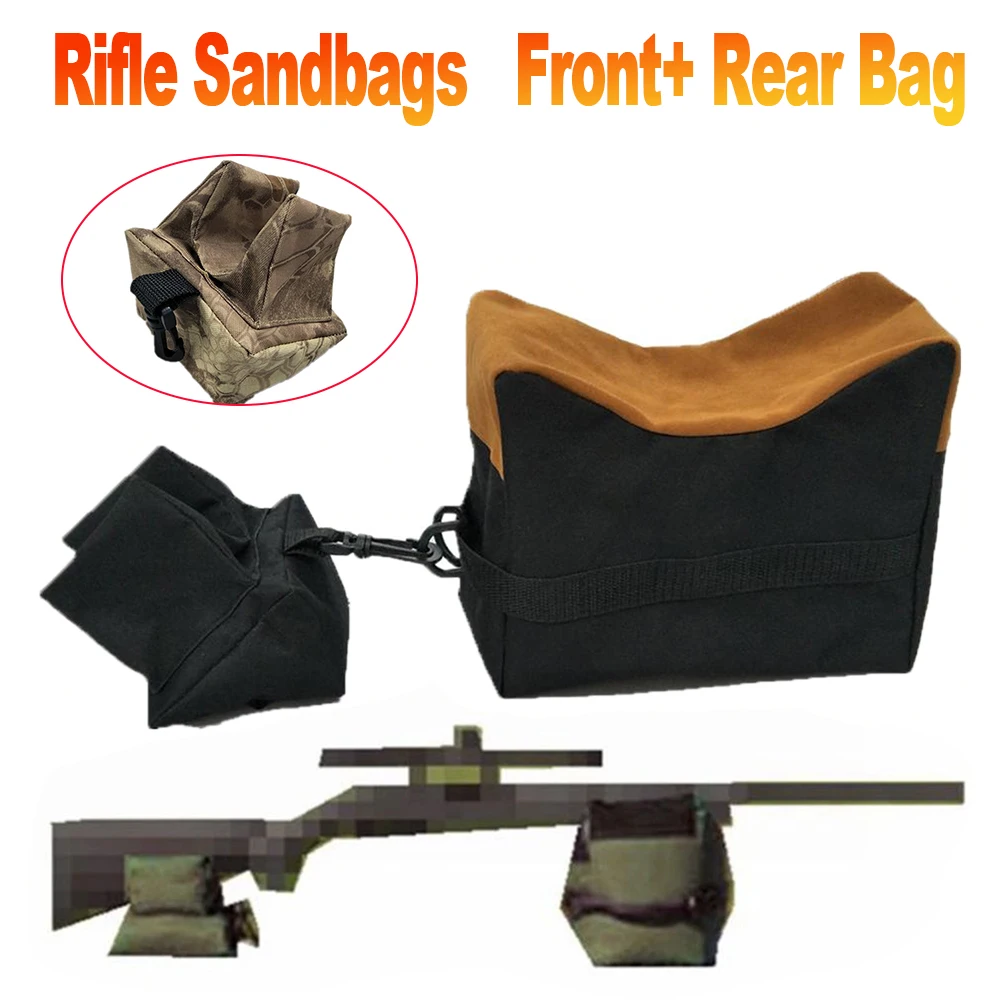 Tactical Front Rear Bag Rifle Support Sandbag Unfilled Sand Sniper Shooting Target Training