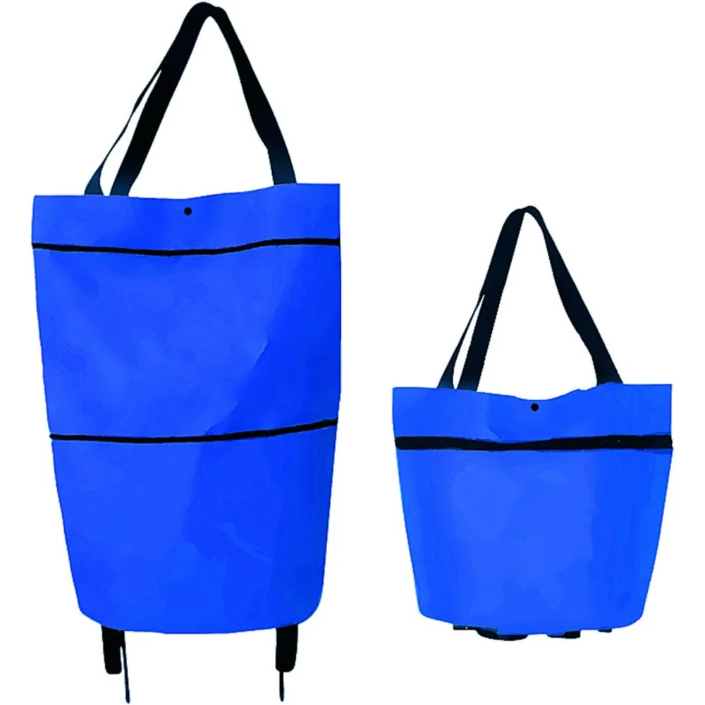 Foldable Waterproof Rolling Shopping Cart and Handbag