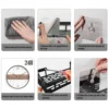 Wall Hanging Corner Rectangular Rack Bathroom Shelf Towel Rack Shelves Wall Shower  Shampoo Rack No Drill Shelf Tripod 6