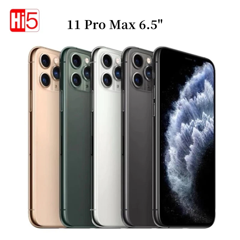 Smartphone Apple-Iphone 11 Pro Max, 6.5 ", Ios, Chip A13, 4Gb, 64/256Gb Sbloccato, 3 Fotocamere, 12Mp, Muslimate