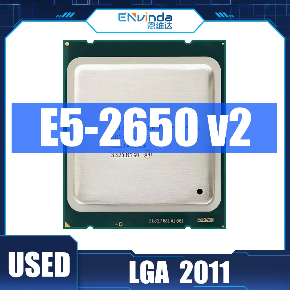 Processador intel xeon usado E5 2650 v2 e5 2650 v2 cpu 2.6ghz para lga ...