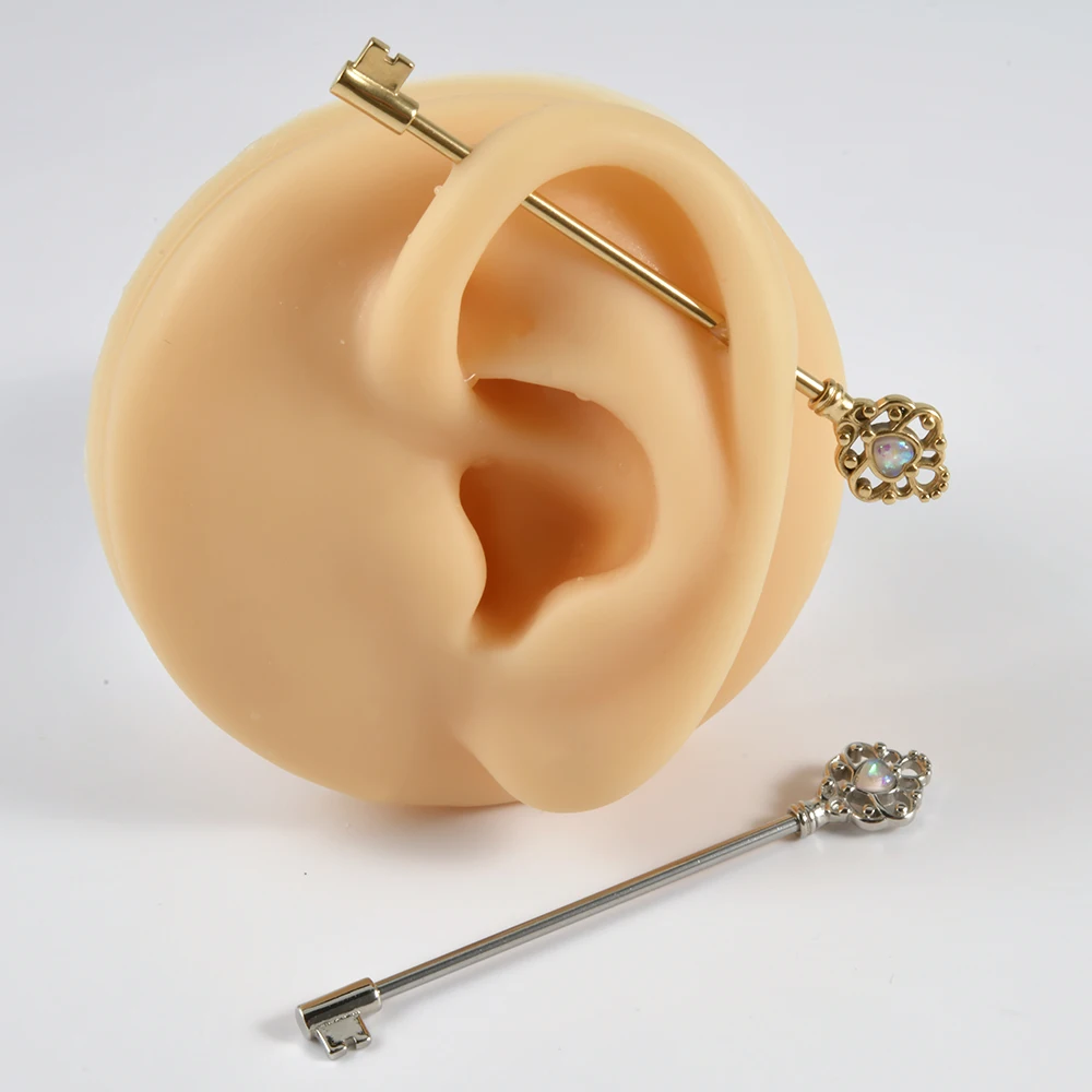 Industrial Barbell 14 Gauge Cartilage Jewelry Conch Piercing