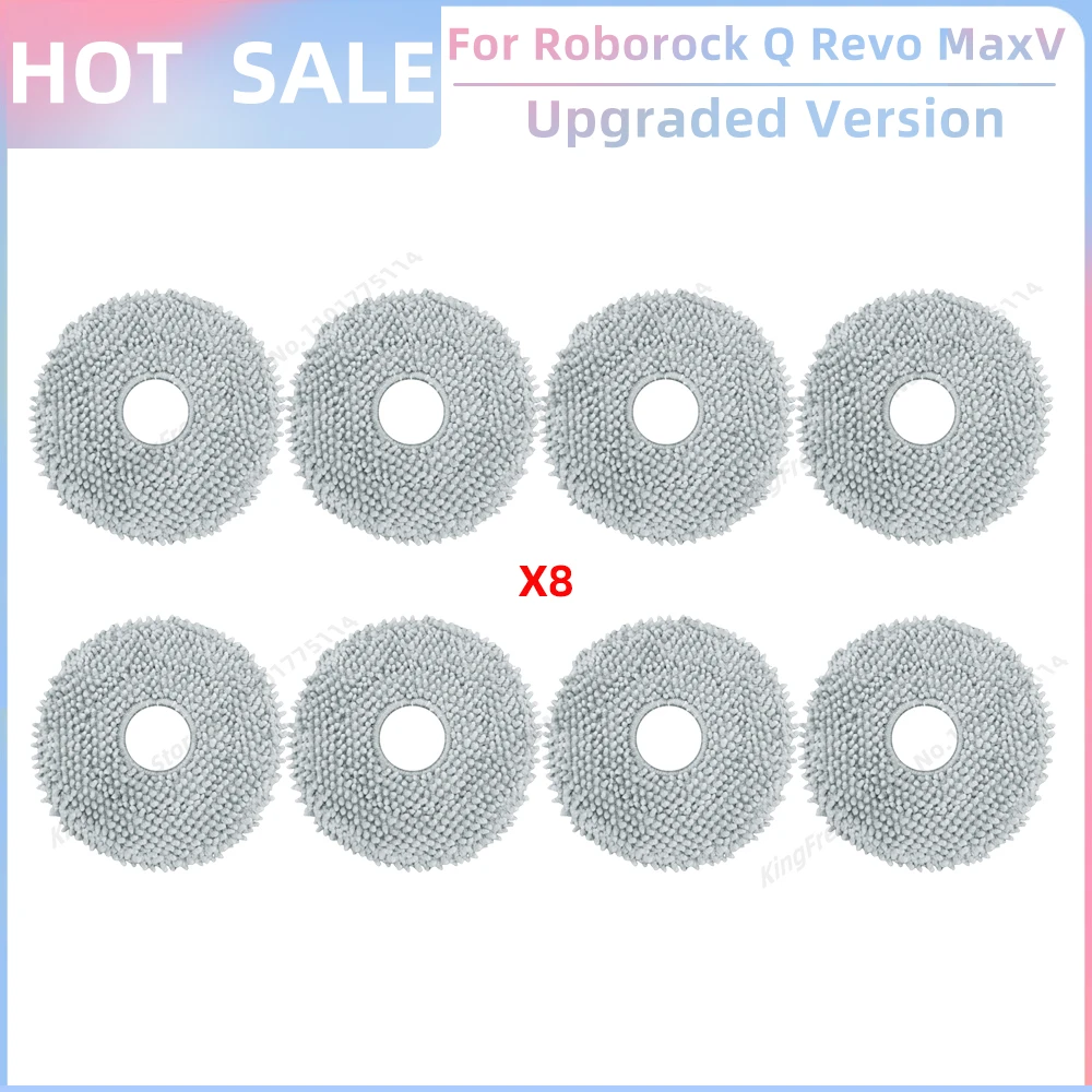 Robotic Vacuum Essential Replacement Kit - Main Roller, Side Brush, HEPA Filter, Mop Cloth, and Dust Bag