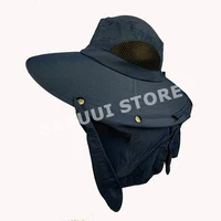 Sun Visor Protection Hat With Neck Flap Waterproof Fishing Cap Breathable For Leisure Hiking Camping Outdoor Gardening Hat  LS-5 5
