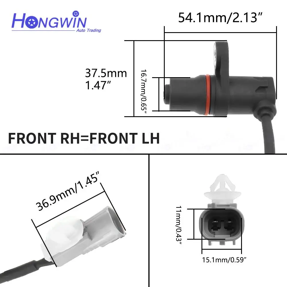 1/2/4pcs Front Rear Left Right ABS Speed Sensor 89542-0K020 89543-0K020 89546-0K070 89545-0K070 895420K020 for Toyota Hilux Vigo