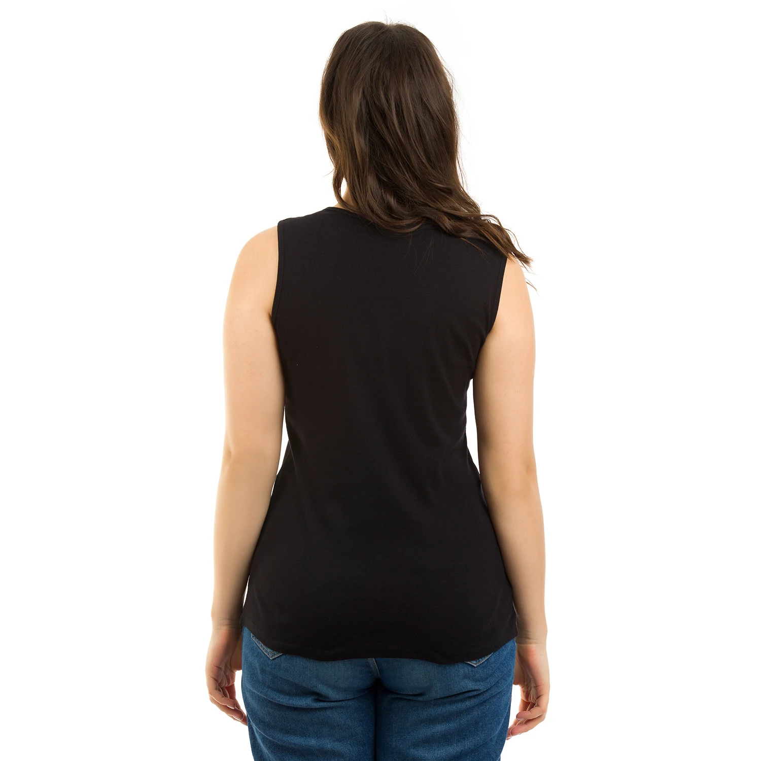 Черная Майка Женская Большая Купить