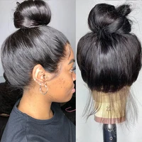 360 perruque avant en dentelle perruques de cheveux humains pour les femmes HD 360 pleine perruque de dentelle cheveux humains pré plumé 30 pouces os droite dentelle frontale perruque 2