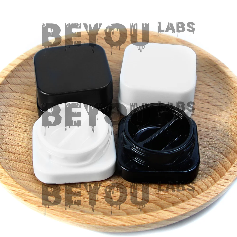 7ml 9ml Glass Wax Jar Child Resistant Lock Wax Container Glass Bowl Childproof Separate Space Cream Balm Storage Box Custom Logo 6