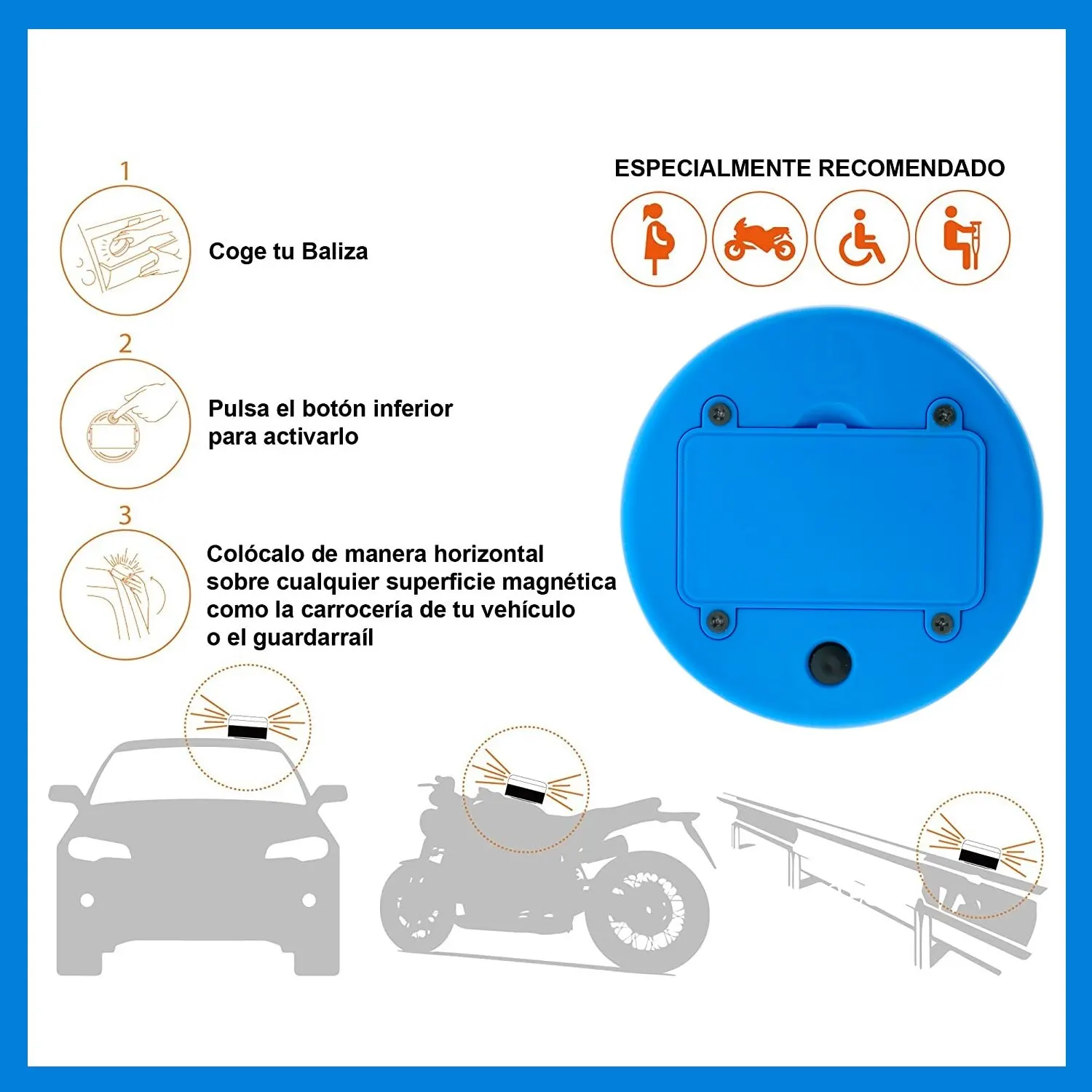 Help Flash Smart Luz de Emergencia V16 con Base Imantada Homologada DGT