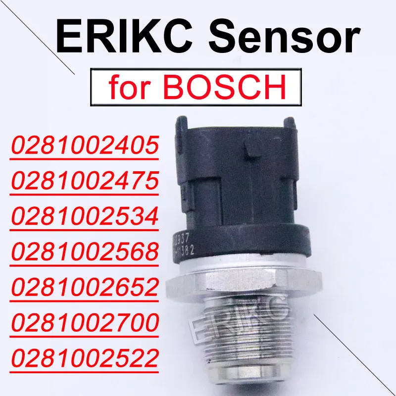 

0281002534 0281002568 0281002652 High Pressure Common Rail Fuel Sensor 0281002405 0281002475 0281002522 0281002700 For BOSCH
